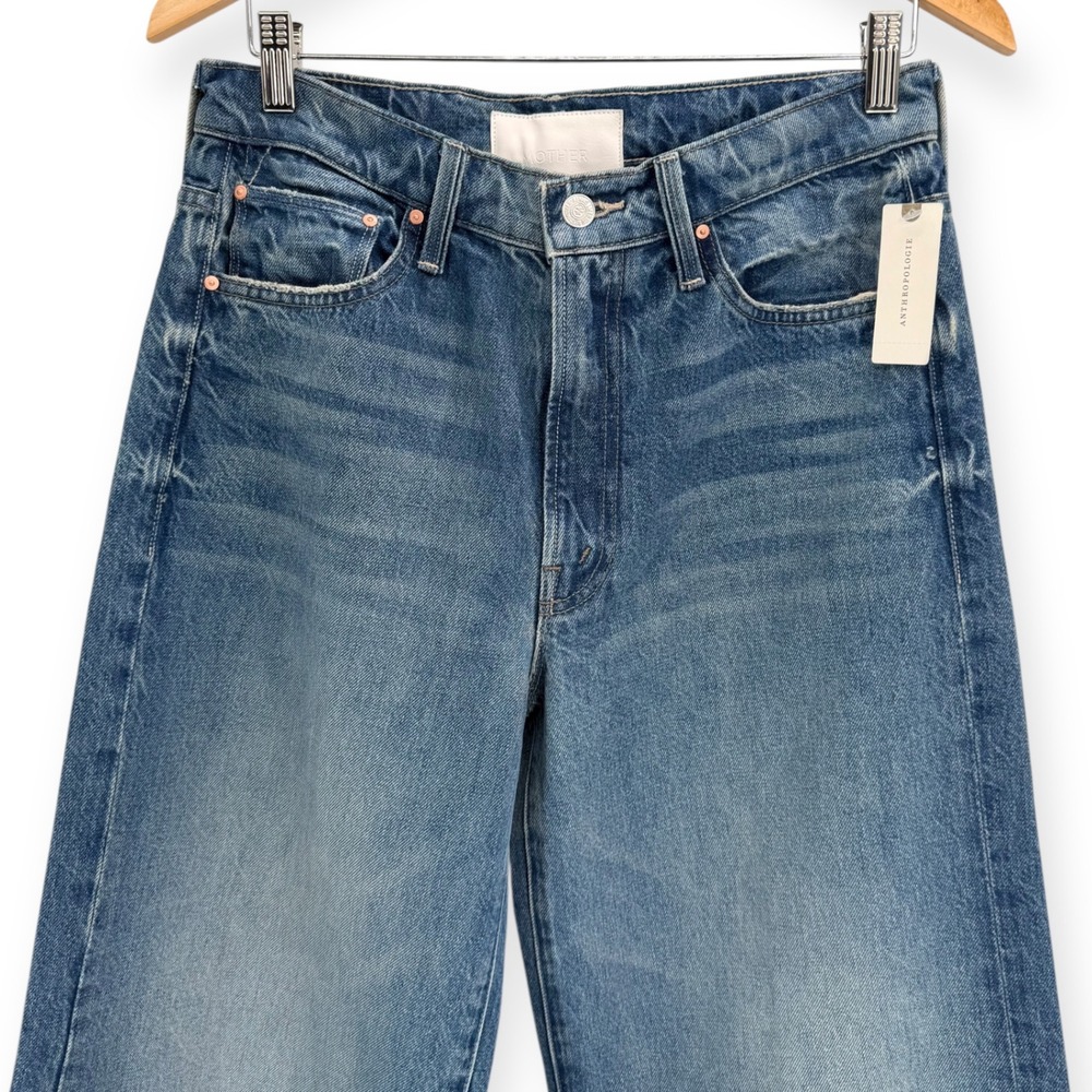 NWT MOTHER The Ditcher Roller High-Rise Wide-Leg Jeans $288 - Size 27 - Picture 8 of 15